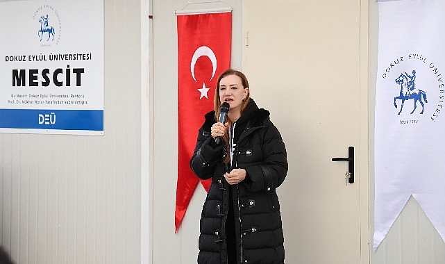 DEÜ depremin yıl dönümünde bölgeyi unutmadı