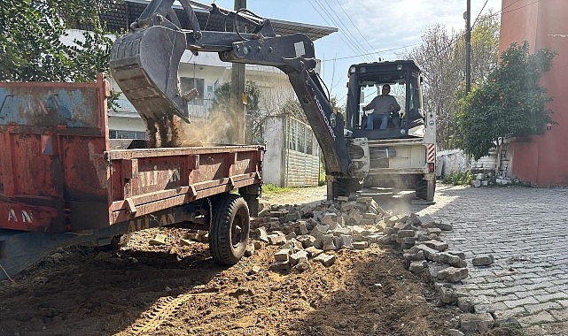 Bozdoğan’da Kilitli Parke Taş Döşeme Çalışmaları Hız Kesmeden Devam Ediyor