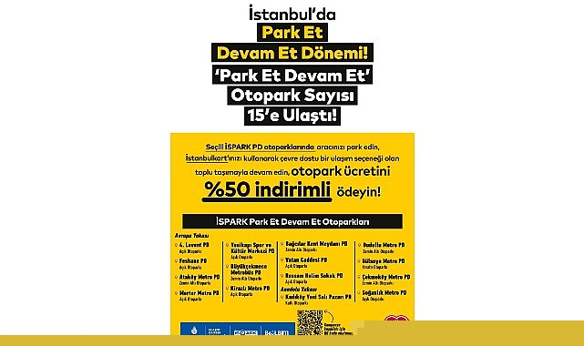 İstanbul’da Park Et Devam Et Otopark Sayısı 15’e Ulaştı