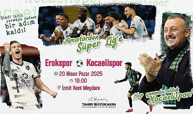 Şampiyonluk aşkına İzmit Kent Meydanı’na