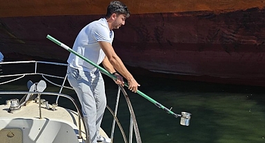 Büyükşehir’den denizi kirleten gemiye suçüstü