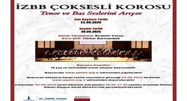 İzmir Büyükşehir Belediyesi’nden korist, tenor ve bas korist alımı